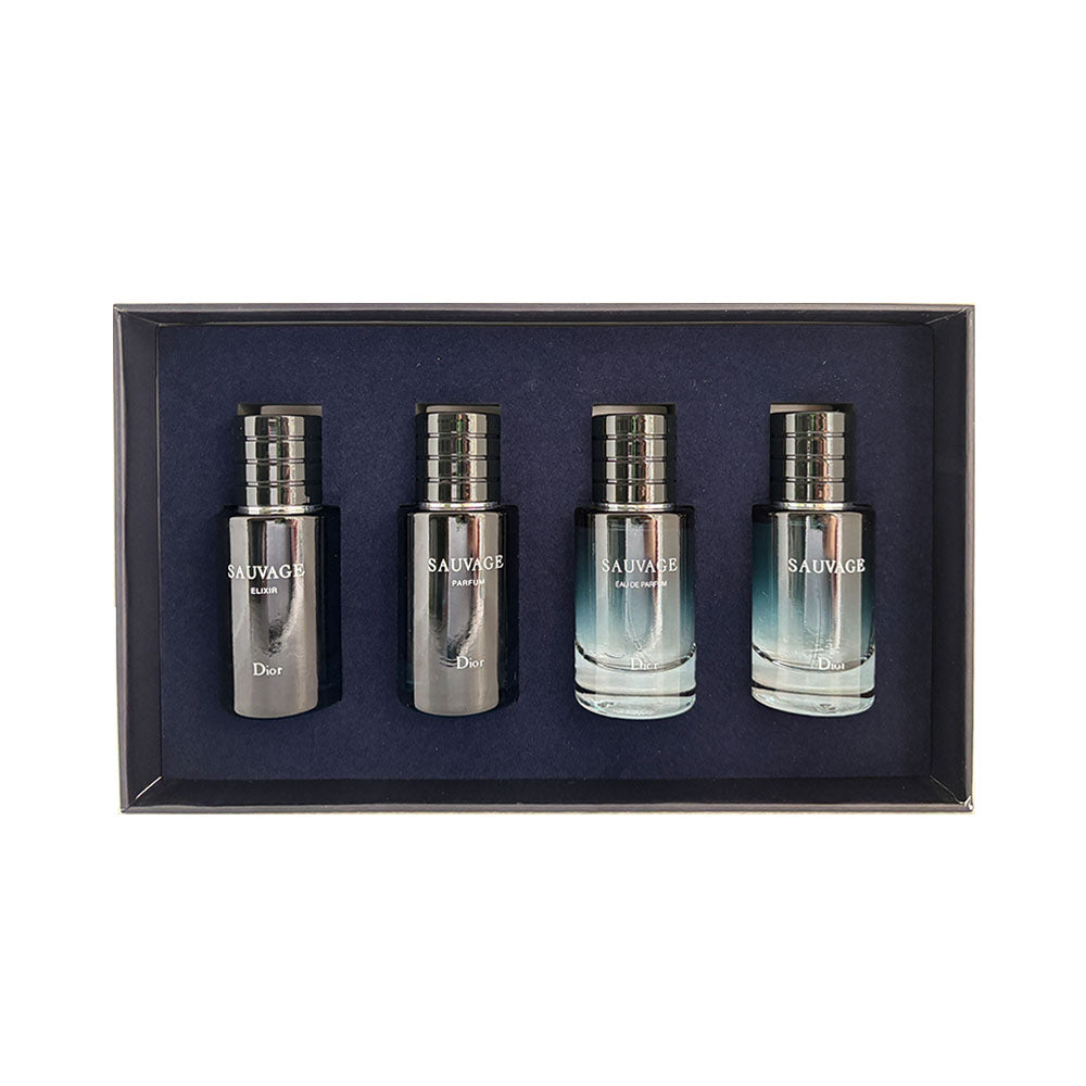 Christian Dior Sauvage Set - 4×30ml - Birthday, Valentine's Day, Anniversary, Holiday, Wedding Gift Set
