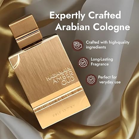 Al Haramain Amber Oud Gold Edition - Arabian Perfume for Women and Men Unisex - Long Lasting Amber - 2 oz/4 oz