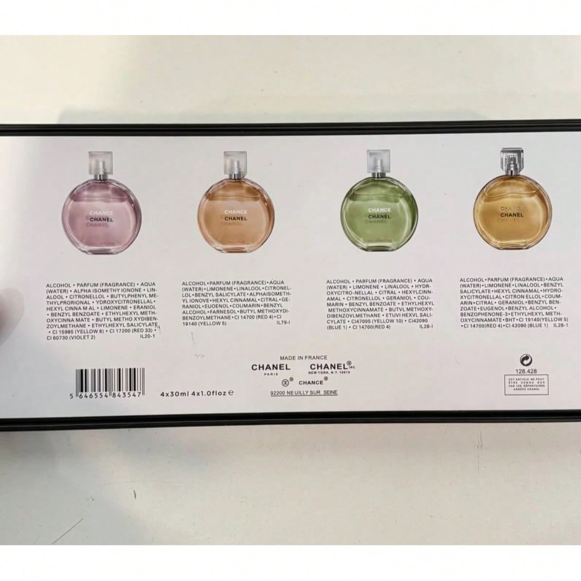 Chanel Chance Eau De Parfum Collection (4x30ml) – Women Perfume Gift Set - Birthday, Valentine's Day, Anniversary, Holiday, Wedding Gift Set