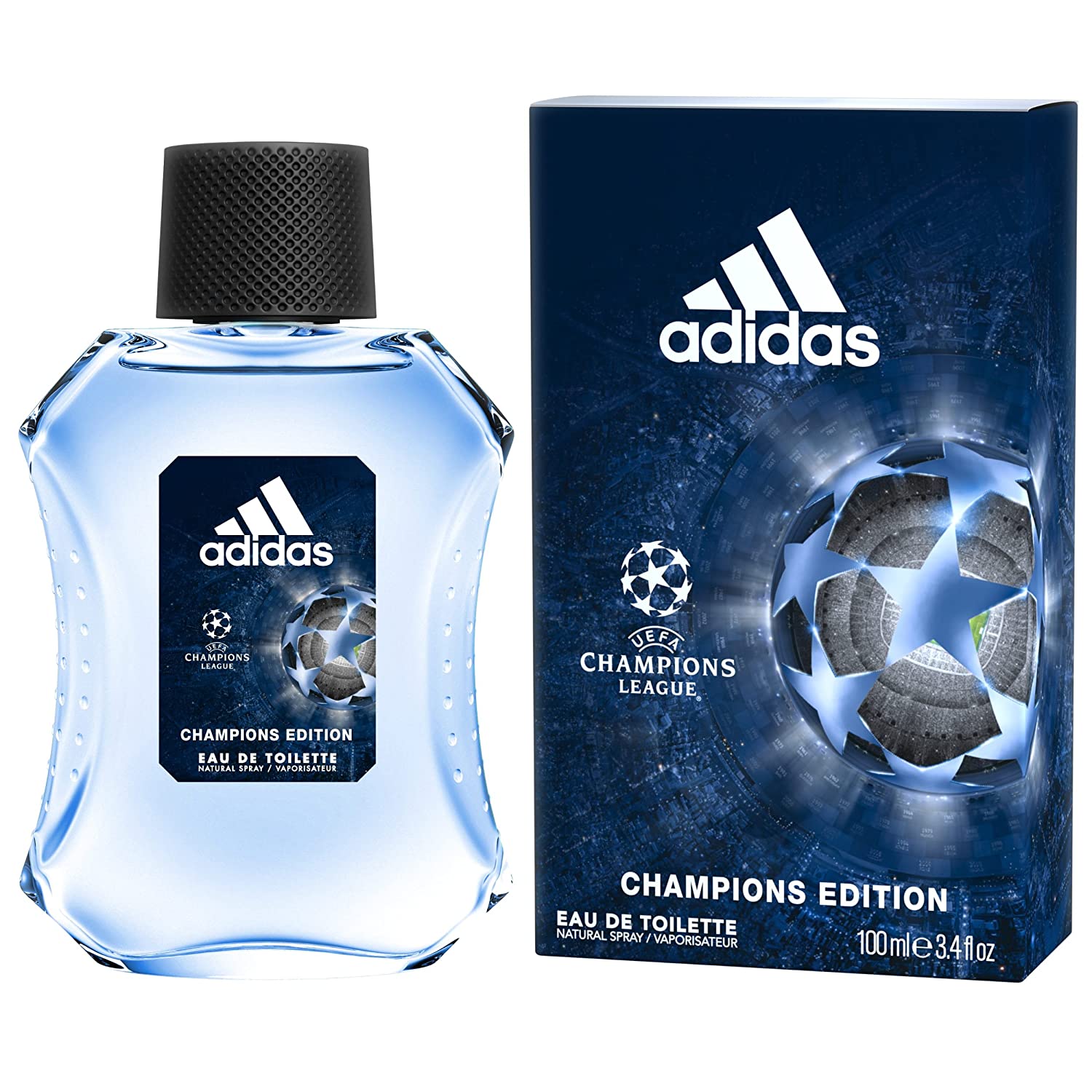 Adidas Uefa Champions League Champions Edition Perfume/Cologne For Men Eau de Toilette Spray 3.4 Oz Edt