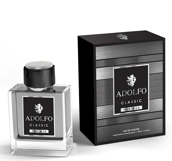Adolfo Classic For Men Men’s Perfume/Cologne For Men Eau de Toilette 3.4 Oz Edt