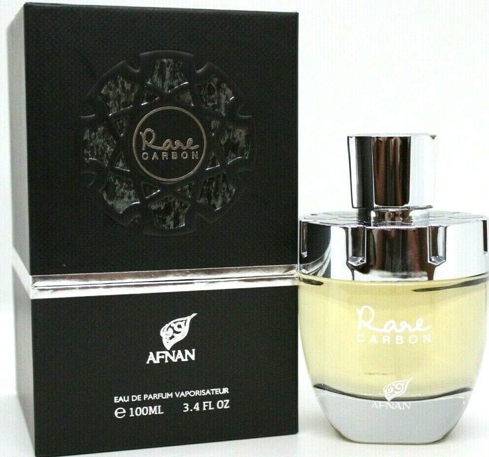 Afnan Rare Carbon For Men/Cologne For Men Eau de Parfum 3.4 Oz Edp