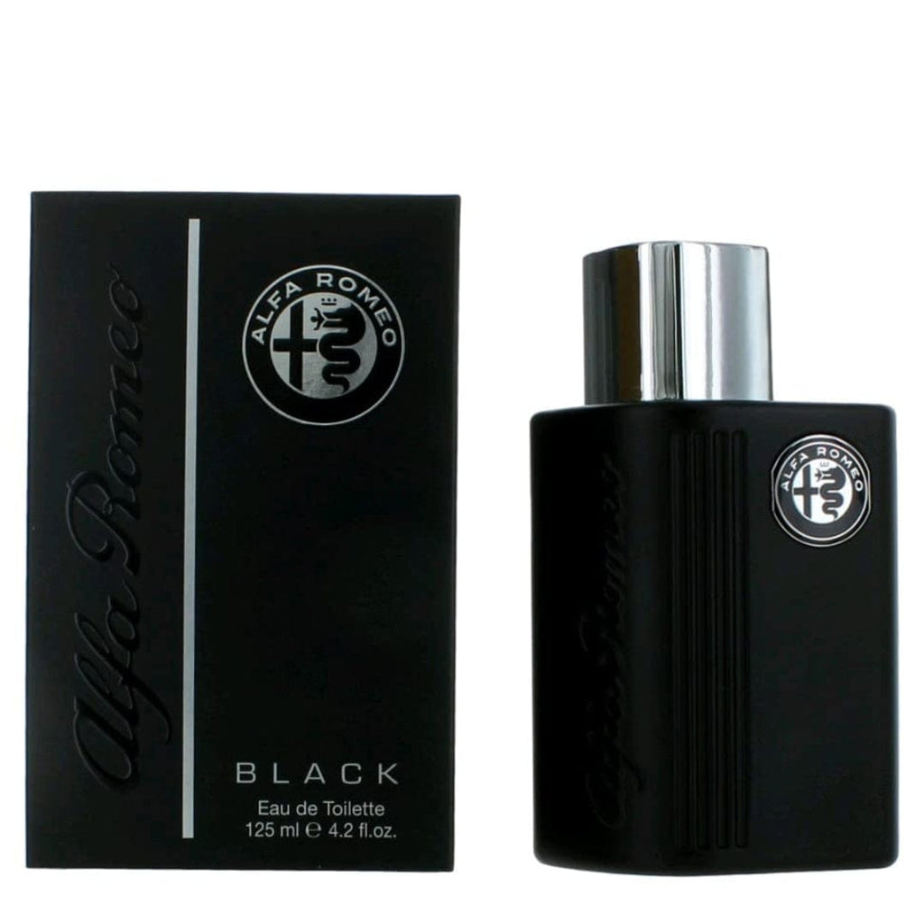 Alfa Romeo Black Men’s Perfume/Cologne For Men Eau de Toilette 4.2 oz Edt