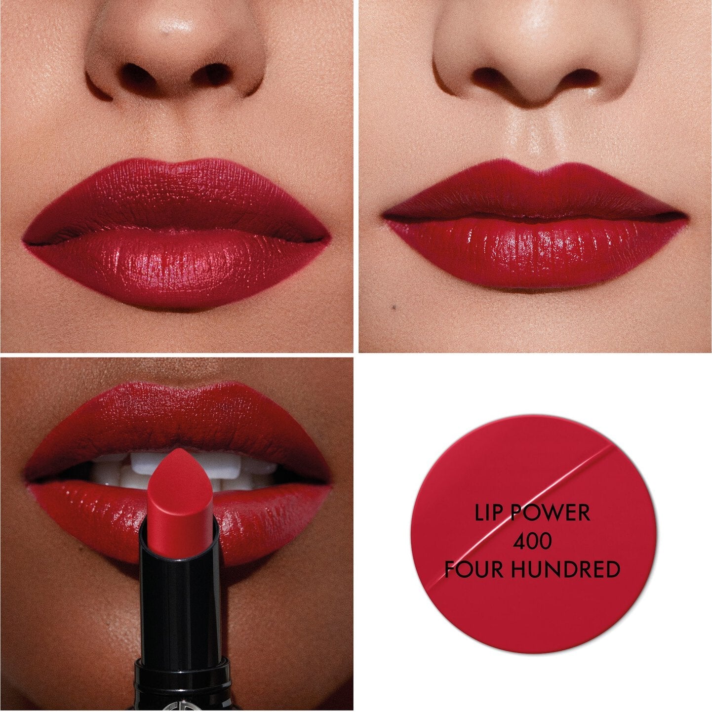 Giorgio Armani Lip Power Longwear Satin Lipstick Vivid Color Lipstick 3.1g