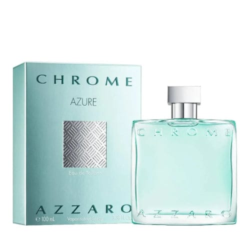 Azzaro Chrome Azure Men’s Perfume/Cologne For Men Eau de Toilette 3.3 oz Edt