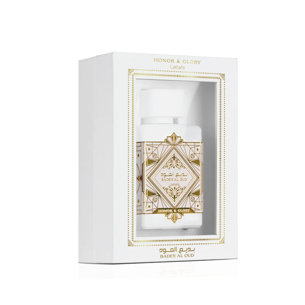 Lattafa Bade'e Al Oud Honor & Glory  Eau de Parfum Long-Lasting Fragrance for Unisex, 3.40 Ounce / 100 ml