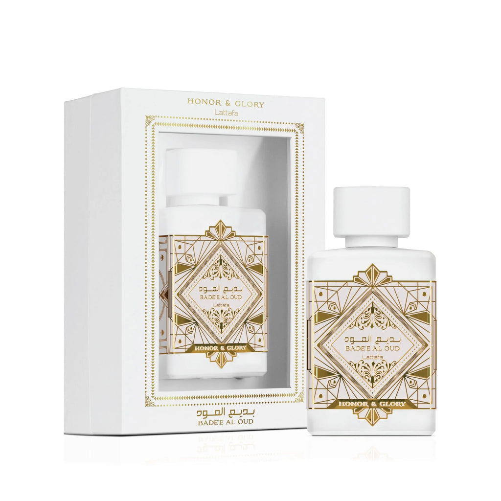 Lattafa Bade'e Al Oud Honor & Glory  Eau de Parfum Long-Lasting Fragrance for Unisex, 3.40 Ounce / 100 ml