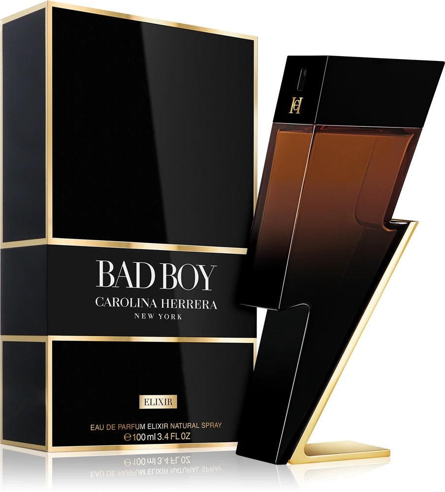Carolina Herrera Bad Boy Elixir Eau de Parfum with Woody Leather - 100ml/3.4oz
