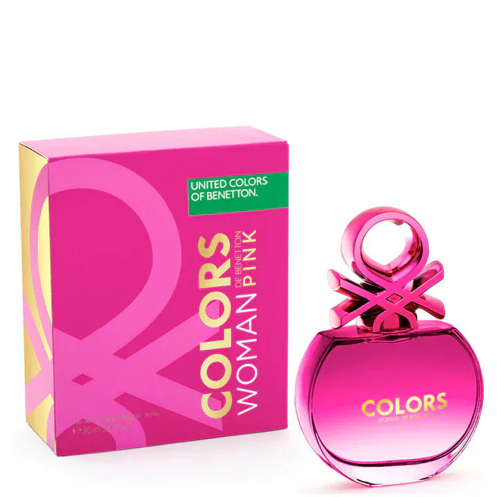Benetton Colors de Benetton Woman Pink Women’s Perfume/Cologne For Women Eau de Toilette 2.7 oz / Gift Set 2.7 oz Edt