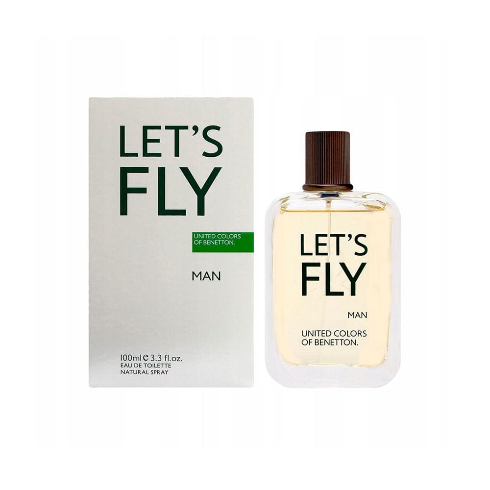 Benetton Colors Let's Fly Men’s Perfume/Cologne For Men Eau de Toilette 3.3 oz Edt