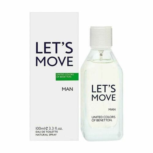 Benetton Colors Let's Move Men’s Perfume/Cologne For Men Eau de Toilette 3.3 oz Edt