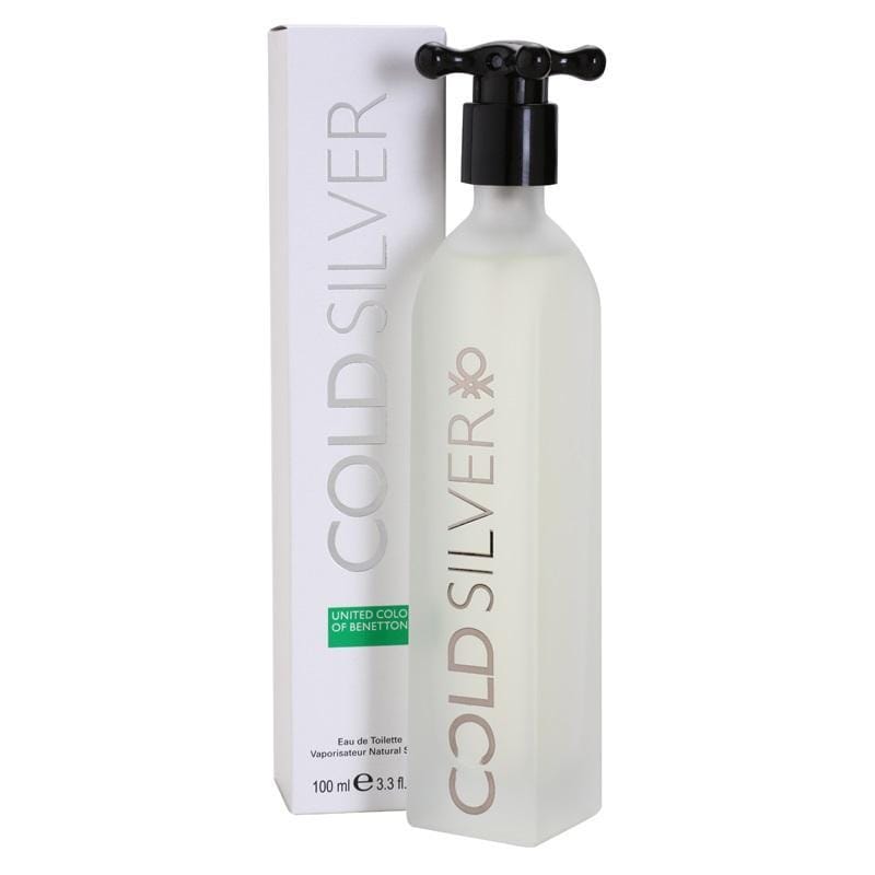 Benetton Colors Silver Men’s Perfume/Cologne For Men Eau de Toilette 3.3 Edt