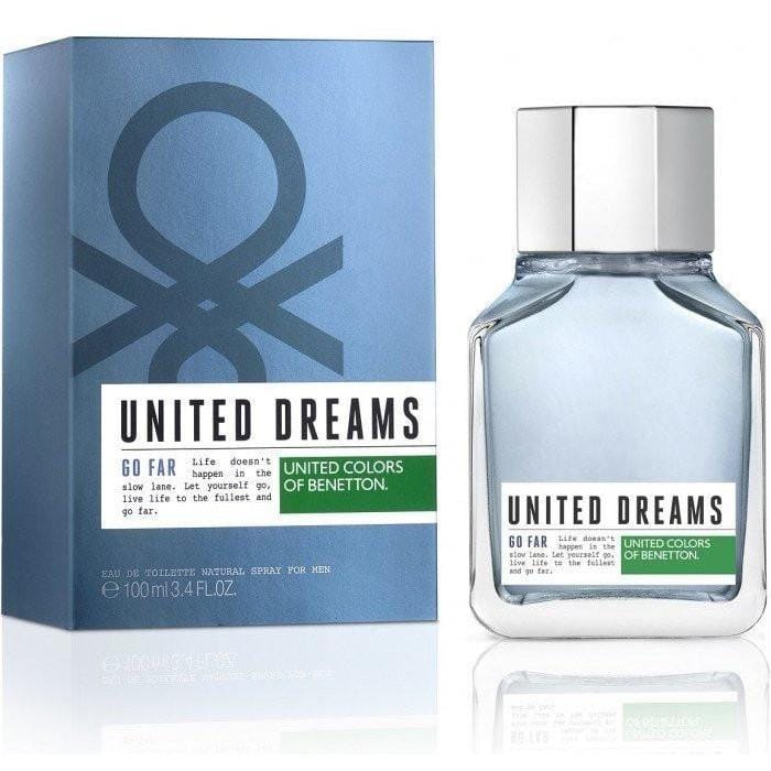 Benetton Colors United Dreams Men Go Far Men’s Perfume/Cologne For Men Eau de Toilette 3.4 oz Edt