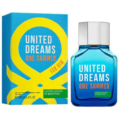 Benetton Colors United Dreams One Summer Men’s Perfume/Cologne For Men Eau de Toilette 3.4 oz Edt