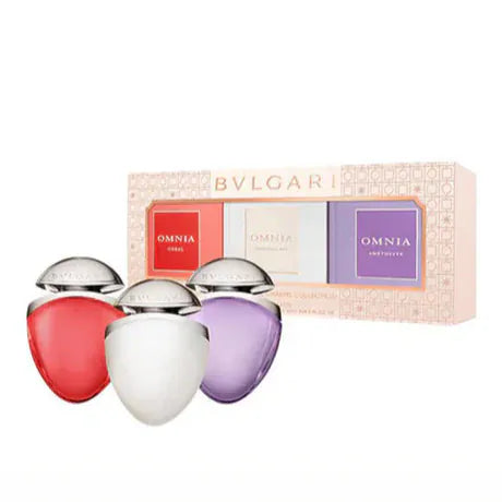 Bvlgari Omnia Trio Mini Set Women's Perfume/Cologne For Women Eau De Toilette 3 X 0.5 oz Edt