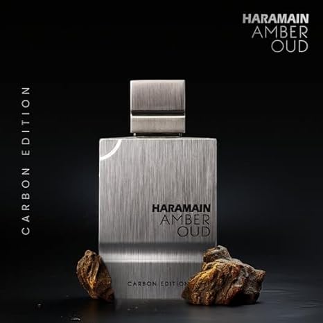 Al Haramain Amber Oud Carbon Edition Eau De Parfum Spray - Long-Lasting Men’s Cologne, Woody Aromatic Arabian Perfume with Premium Arabic Fragrance for Men-2oz/60ml