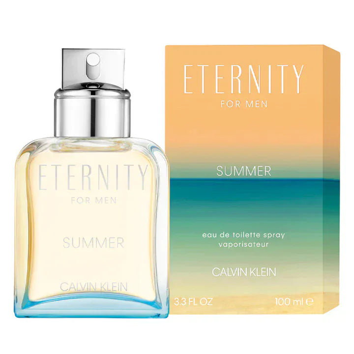 Calvin Klein Eternity for Men Summer 2019 Men Perfume/Cologne For Men Eau de Toilette 3.4 Oz Edt