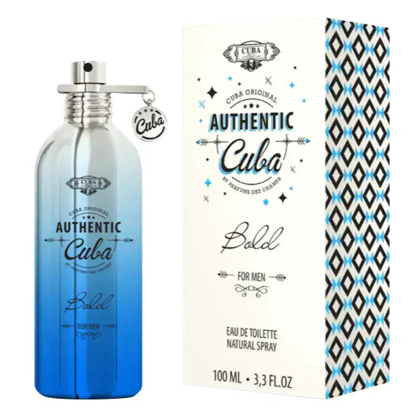 Cuba Paris Cuba Authentic Bold Men’s Perfume/Cologne For Men Eau de Toilette 3.3 oz Edt