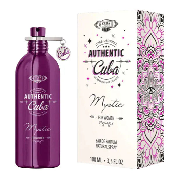 Cuba Paris Cuba Authentic Mystic Women’s Perfume/Cologne For Women Eau de Parfum 3.3 oz Edp
