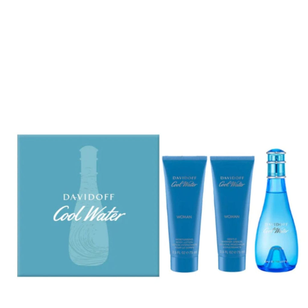 Davidoff Cool Water Perfume For Women Eau De Toilette Spray 1.0 oz / 1.7 oz / 3.4 oz / 6.7 oz / Gift Set 3.4 oz Edt