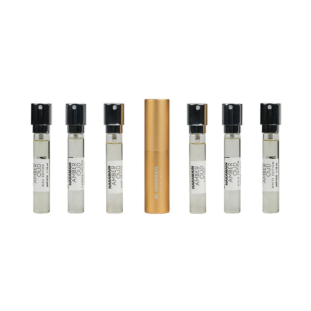 Al Haramain Discovery Collection Amber Oud Eau de Parfum - 6 Pc Mini Gift Set 0.33oz