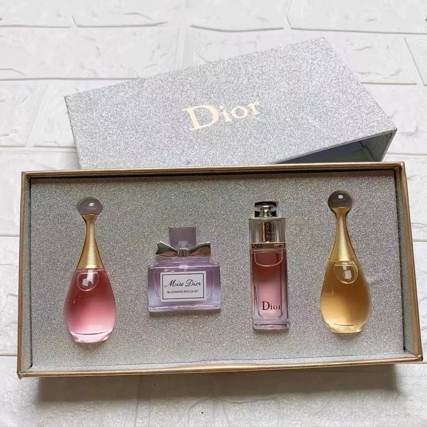Christian Dior Miniature Frangrances Set Gift For Women - 4x5ml - Birthday, Valentine's Day, Anniversary, Holiday, Wedding Gift Set