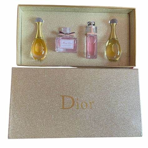 Christian Dior Miniature Frangrances Set Gift For Women - 4x5ml - Birthday, Valentine's Day, Anniversary, Holiday, Wedding Gift Set