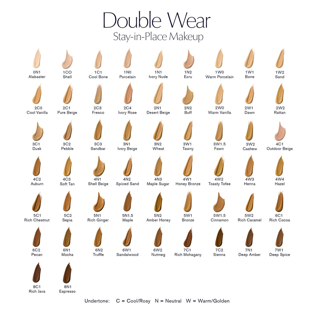 Estee Lauder Double Wear Stay In Place Makeup SPF 10 Liquid Foundation- (No. 82 Warm Vanilla)