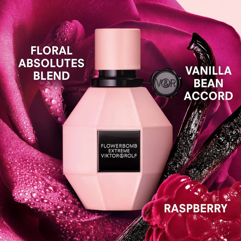 Viktor&Rolf Flowerbomb Extreme Eau de Parfum Intense with Raspberry & Vanilla - 100ml/3.4fl.oz