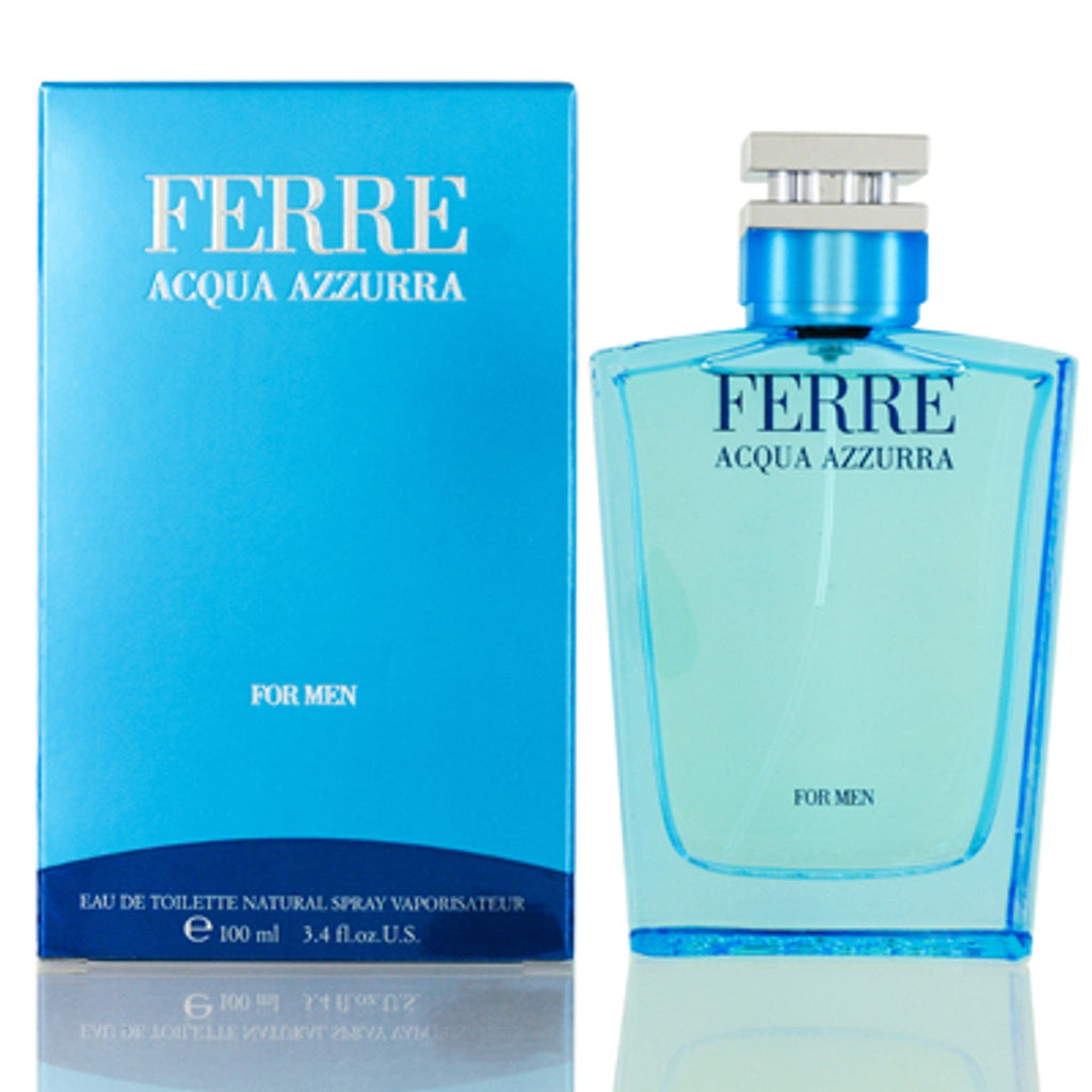 Gianfranco Ferre Acqua Azzurra Men’s Perfume/Cologne For Men Eau de Toilette 3.4 oz Edt