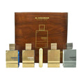 Al Haramain Amber Oud Collection - Gold, Blue, White, Carbon - 4 x 60ml (2.0 oz) EDP Spray - Luxury Unisex Cologne & Perfume Gift Set for Men & Women - Long-Lasting Arabian Fragrance (Bundle)