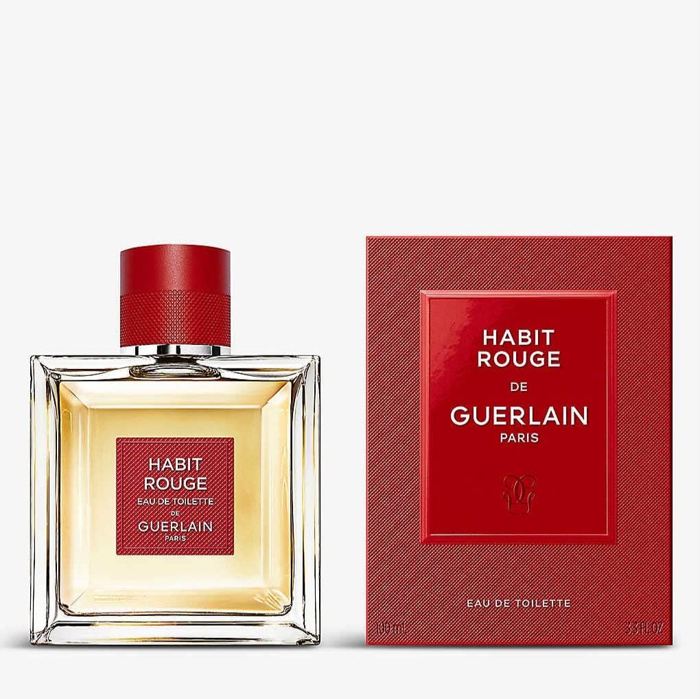 Guerlain Habit Rouge Men's Perfume/Cologne For Men Eau De Toilette 3.3 oz / 5.0 oz / Gift Set 3.4 oz Edt