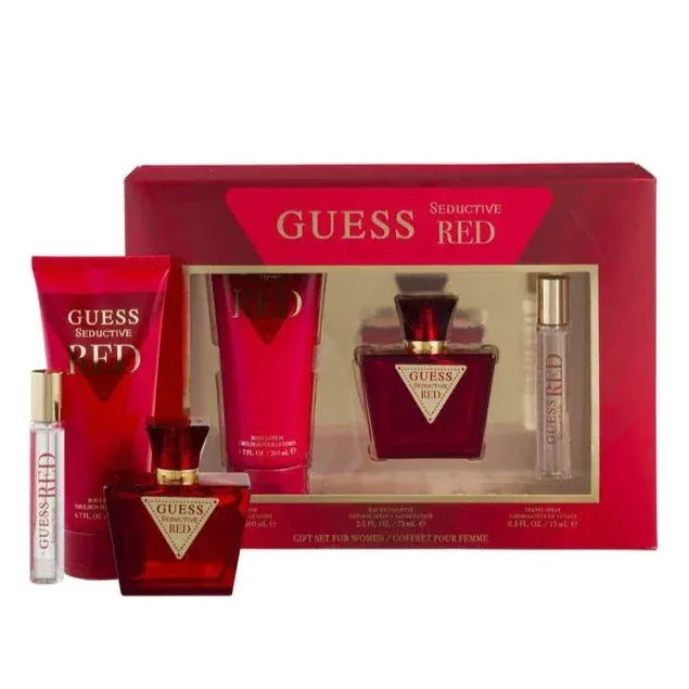 Guess Seductive Red Women’s perfume/Cologne For Women Eau de Toilette 2.5 oz / Gift Set 2.5 Oz / Body Mist 8.4 Oz Edt