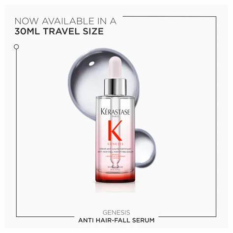 Kerastase Genesis Hair Serum | Daily Strengthening Treatment for Weak or Damaged Hair | Nourishes and Reinforces Hair | Anti-Breakage | Silicone-Free | For Weakened Hair | Serum Fortifiant 30ml