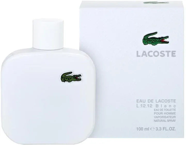 Lacoste Eau de Lacoste L.12.12. Blanc Men’s Perfume/Cologne For Men Eau de Toilette 3.3 Oz / 5.9 Oz  / Gift Set 3.3 oz Edt