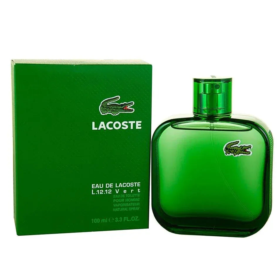 Lacoste Eau de Lacoste L.12.12. Vert Men’s Perfume/Cologne For Men Eau de Toilette 3.3 oz Edt