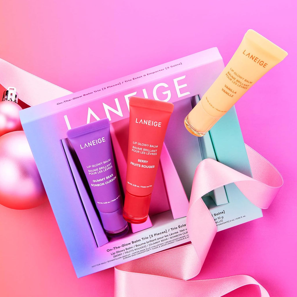 Laneige On-The-Glow Lip Glowy Balm Set 3x10g