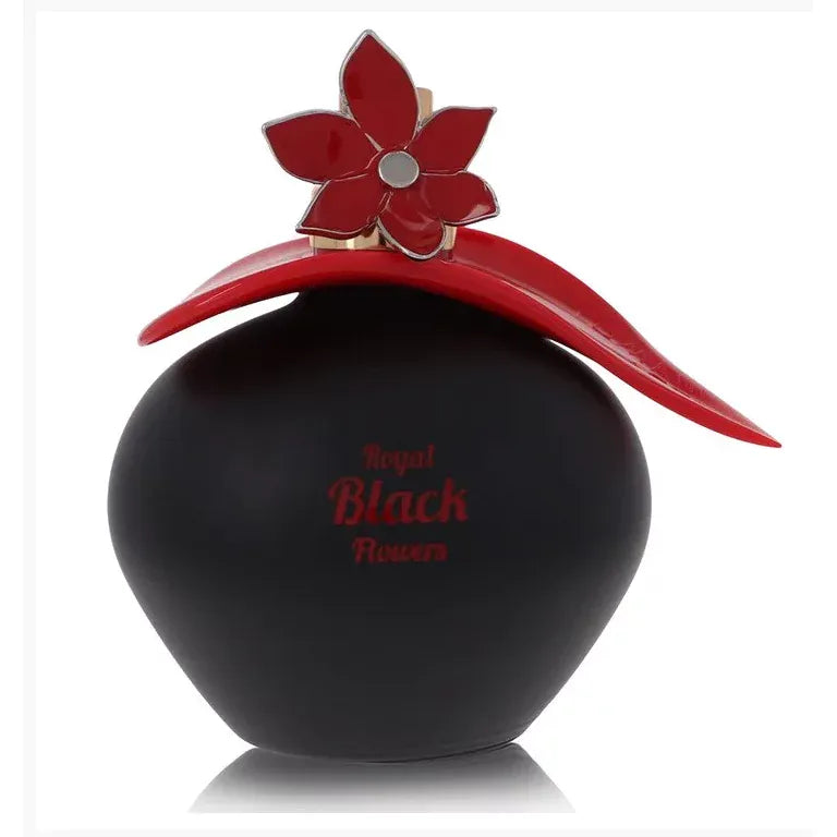 Lomani Royal Black Flowers