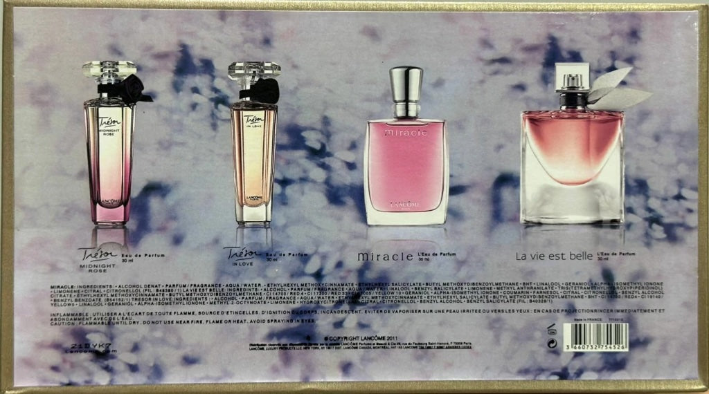 Lancome perfume gift set 4X30ml - Birthday, Valentine's Day, Anniversary, Holiday, Wedding Gift Set