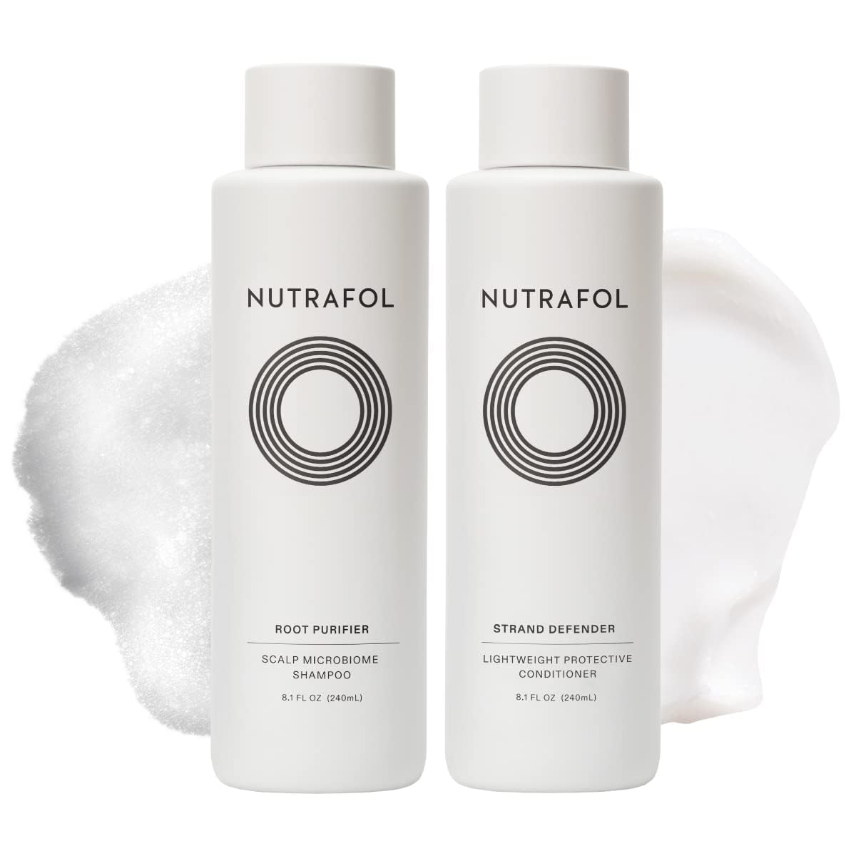 Nutrafol Shampoo and Conditioner, Cleanse and Protect Hair and Scalp, Improves Hair Volume, Strength and Texture, Physician-formulated for Thinning Hair - 8.1 Fl Oz Bottle