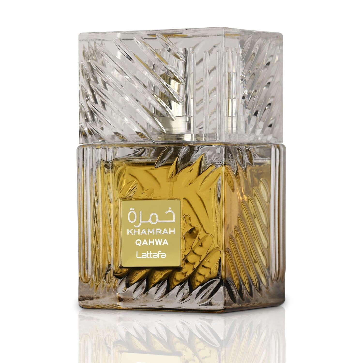 Lattafa Khamrah Qahwa Eau de Parfum for Unisex - Long-Lasting Fragrance - Vanilla, Warm Spicy, Cinnamon, Sweet - 3.40 Ounce / 100 ml