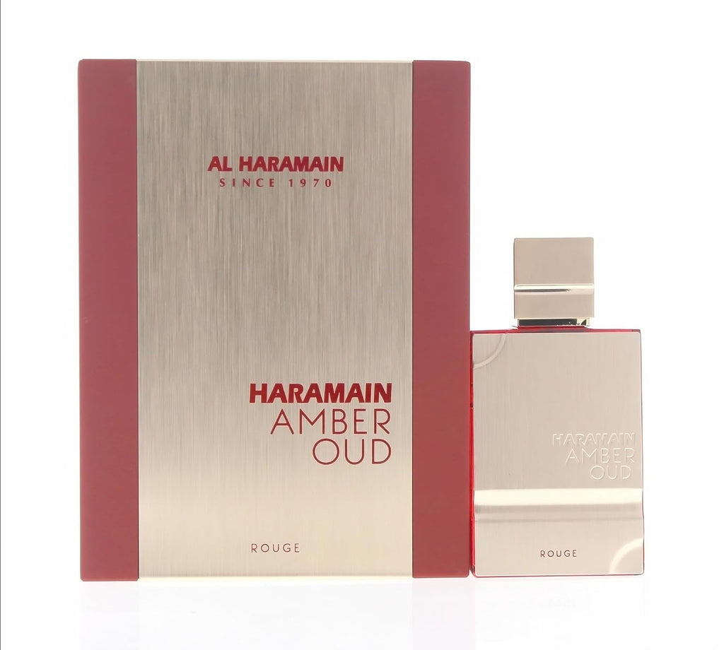 Al Haramain Amber Oud Rouge Eau de Parfum Spray for Men,  2Ounce/60ml