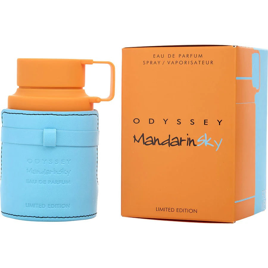 Armaf Odyssey - Mandarinsky Limited Edition by Armaf for Men - 100ml/ 3.4 oz EDP Spray- 	Mandarin Orange, Saffron and Sage, Caramel, Tonka Bean, Ambroxan, Vetiver and Cedar