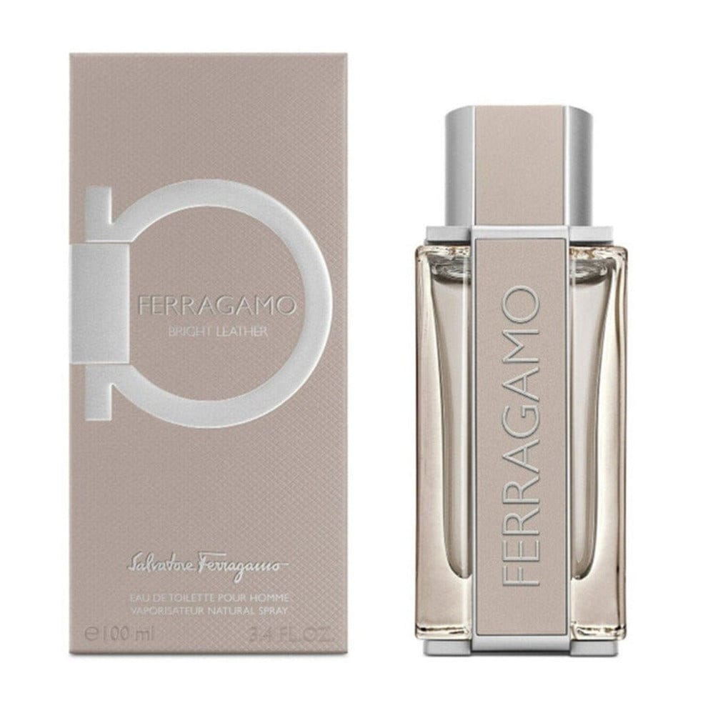 Salvatore Ferragamo Bright Leather Men’s Perfume/Cologne For Men Eau de Toilette 3.4 oz / Gift Set 3.4 oz Edt
