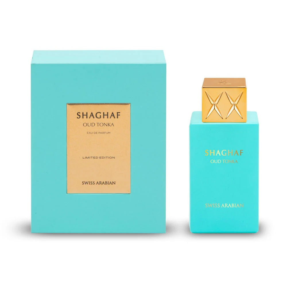 Swiss Arabian - Shaghaf Oud Tonka - Vanilla Perfume with Warm Amber Fragrance - Earthy and Woody Allure - Enchanting Fusion of Arabic Perfume - 75ml/2.5 oz