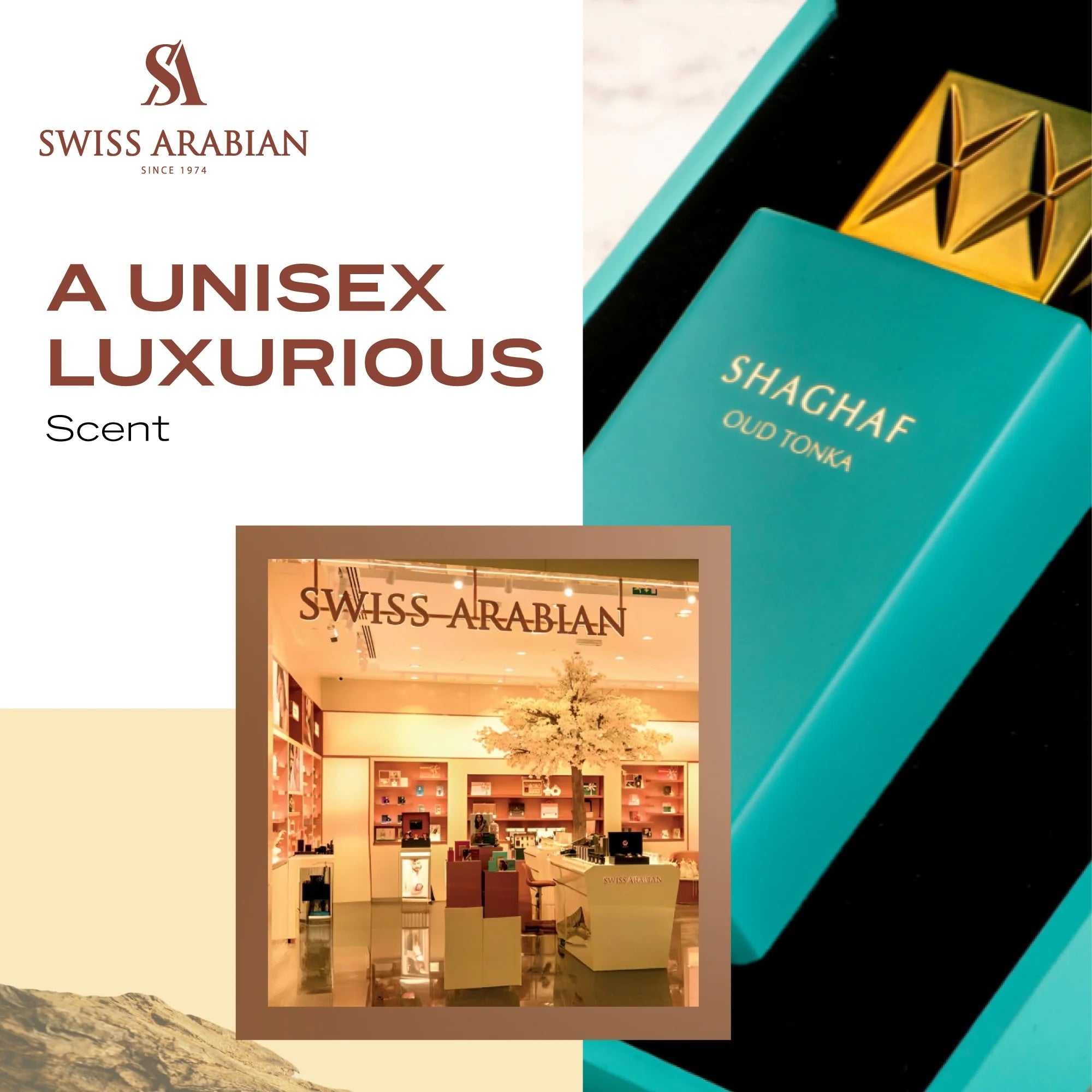 Swiss Arabian - Shaghaf Oud Tonka - Vanilla Perfume with Warm Amber Fragrance - Earthy and Woody Allure - Enchanting Fusion of Arabic Perfume - 75ml/2.5 oz