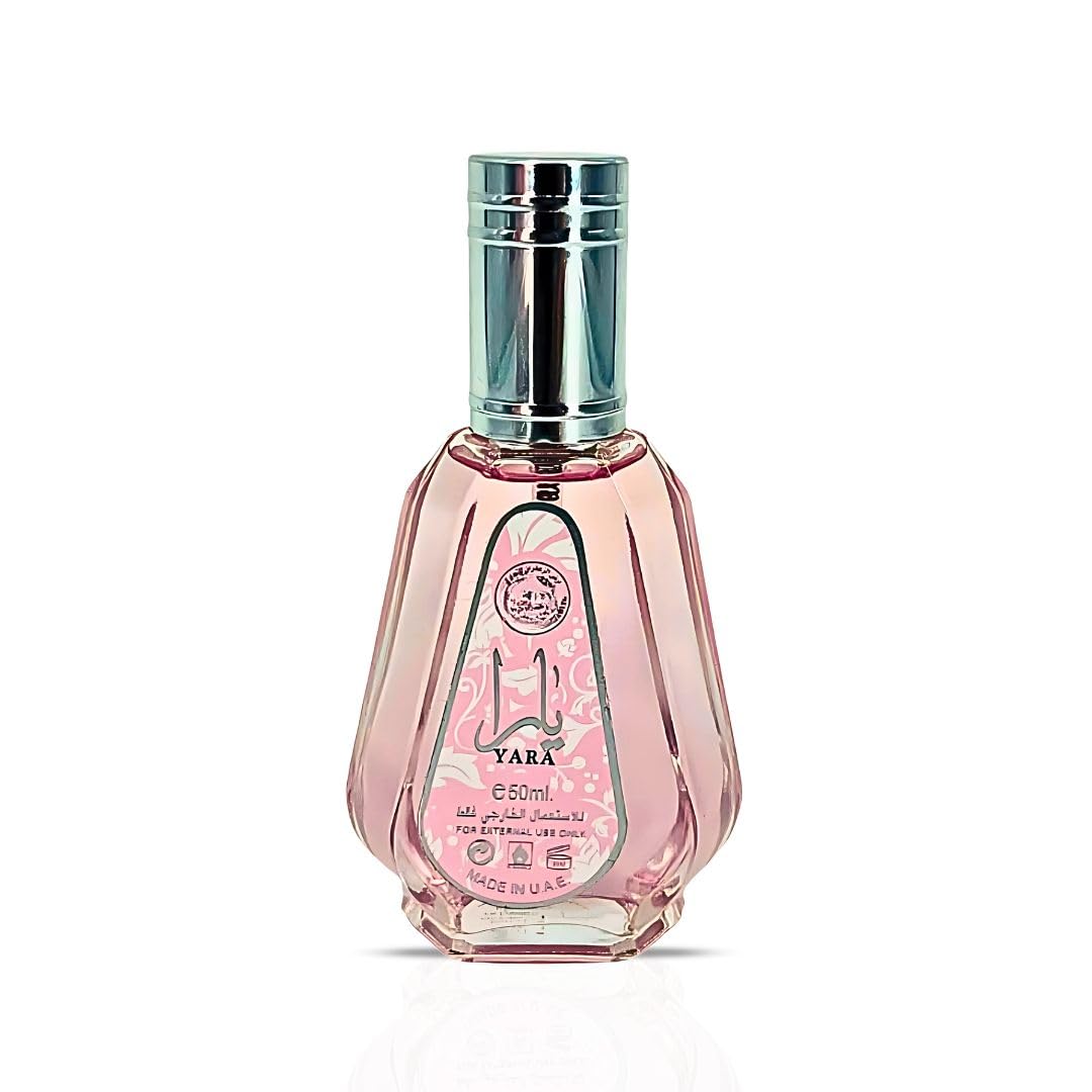 Lattafa Yara Eau de Parfum Spray Long-Lasting Fragrance for Women 1.7 Ounce / 50ml