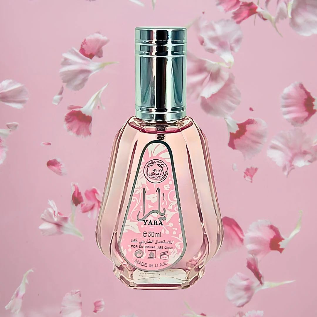 Lattafa Yara Eau de Parfum Spray Long-Lasting Fragrance for Women 1.7 Ounce / 50ml