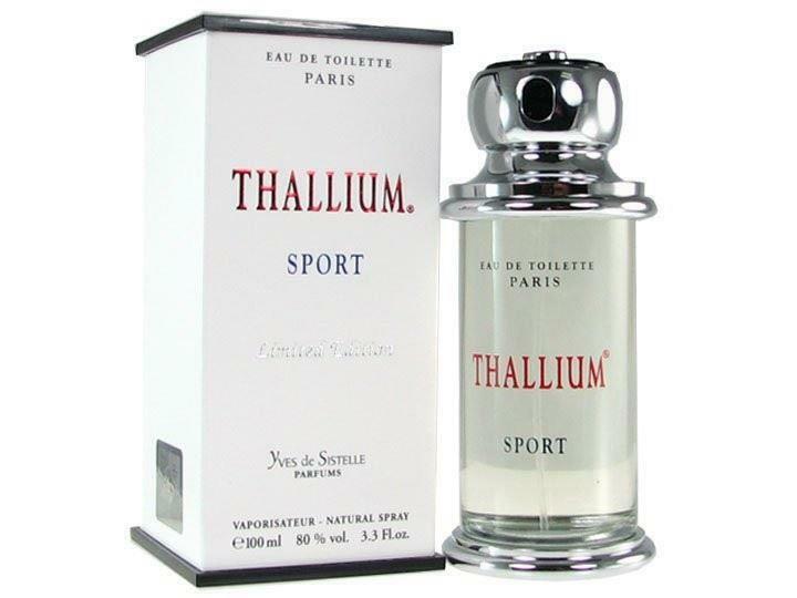 Yves de Sistelle Thallium Sport For Men/Cologne For Men Eau de Toilette 3.3 Oz Edt